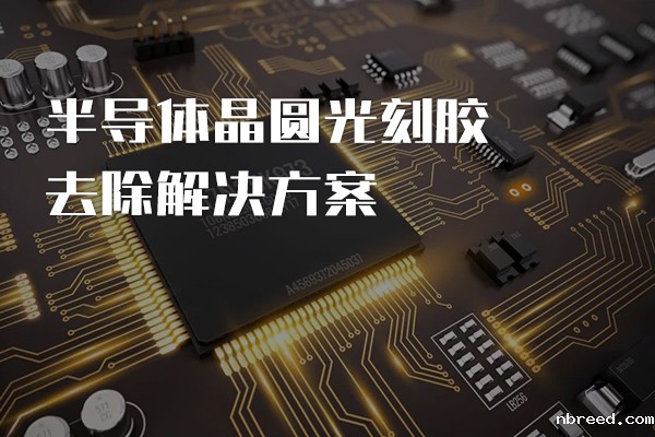 Solution for removing photoresist from semiconductor crystal circles