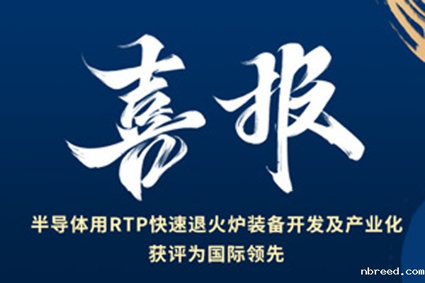喜报丨晟鼎RTP快速退火炉经鉴定达国际先进水平