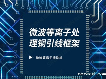 Microwave plasma treatment of copper lead frames