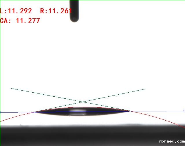 圆法测量接触角 圆法测量接触角