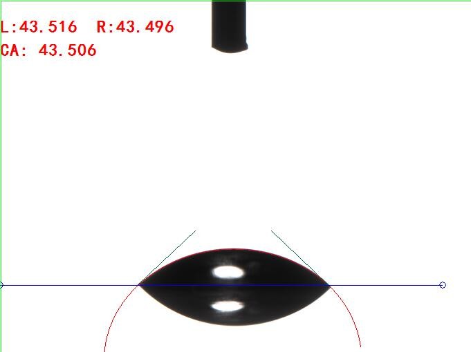 圆法测量接触角 圆法测量接触角