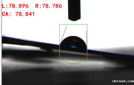 斜面接触角测量 斜面接触角测量