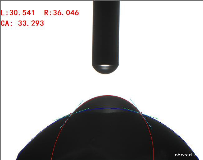 曲面(凹面、凸面)接触角测量 曲面(凹面、凸面)接触角测量